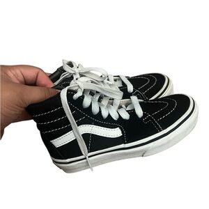 Vans Kids Black and White High-Top Sneakers “Old Skool” Size 11